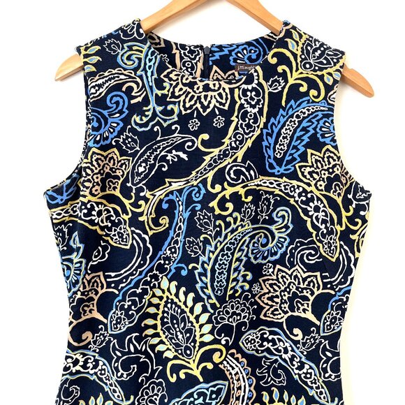 J McLaughlin Embroidered Paisley Catalina Cloth Sheath Dress Womens Size M - Picture 2 of 9